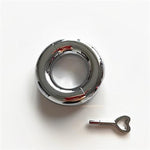 Heavy Stainless Steel Male Penis Ring Metal Smooth Bondage Rooster Ring With Key(33Mm)