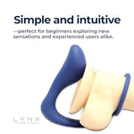 Lynk Pleasure Cock Ring Prostate Massager - Seamless Silicone Male Prostate Toy Butt Plug Combo - Sex Toy For Both Penis And Anal - Phthalate & Latex Free - Easy To Use For Beginners