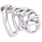 Medical Grade Stainless Steel Chastity Device Ergonomic Design Belt Restraint Men Bondage Fetish K540 (40Mm/ S Size)
