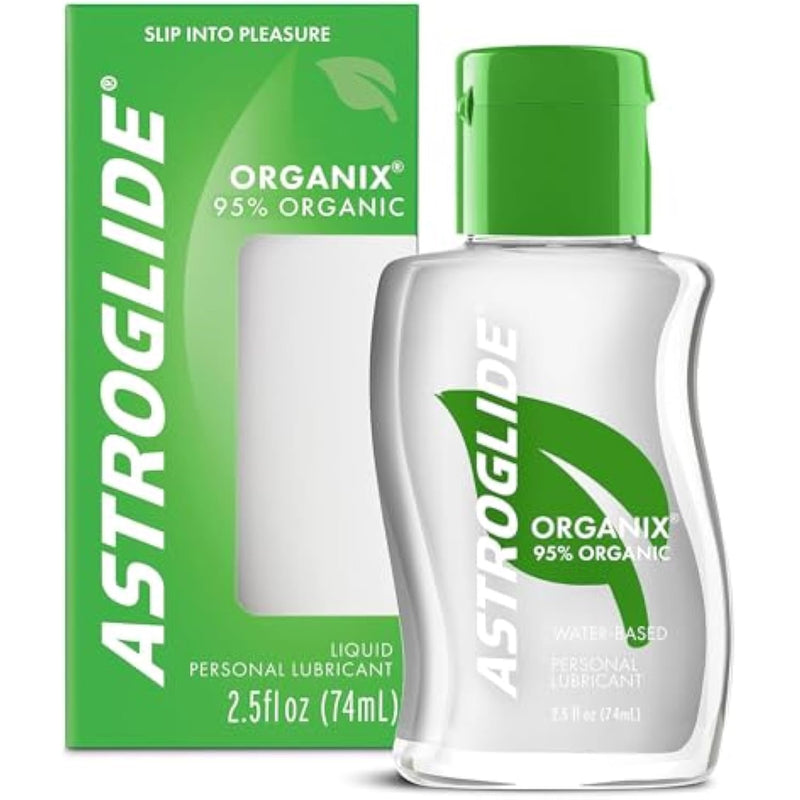 Astroglide Organix Liquid (2.5 Oz.) Water Based Personal Lubricant with 95% Organic Ingredients