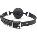Sillicone Breathable Ball Gag For Sex, Sm Toys Bondage Bite Gag Sex Muzzles (Ball Diameter (1.38 Inch), Black-1)