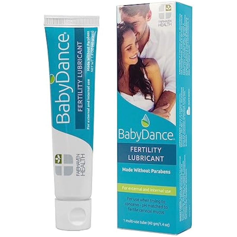 Fairhaven Health BabyDance Fertility Lubricant | for Women and Men Trying to get Pregnant | Water Based Personal Lube | Made Without Parabens | 40 Grams
