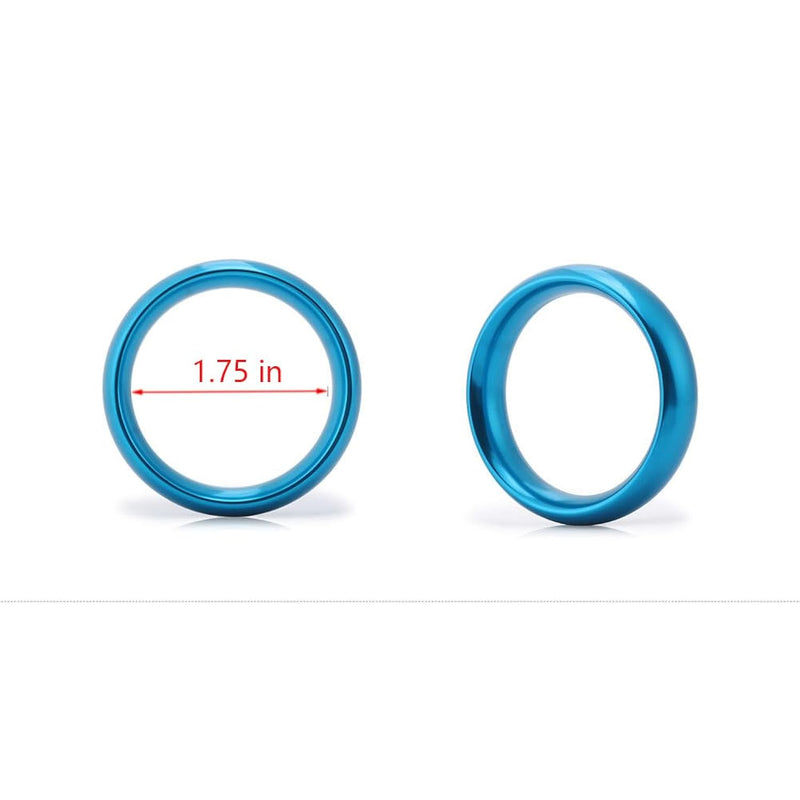 Metal Cock Ring, Metal Penis Ring, Testicle Ring Without Edges, Sexual Stimulation Device Prolonged Erection Sex Toy For Men (Blue, Medium)