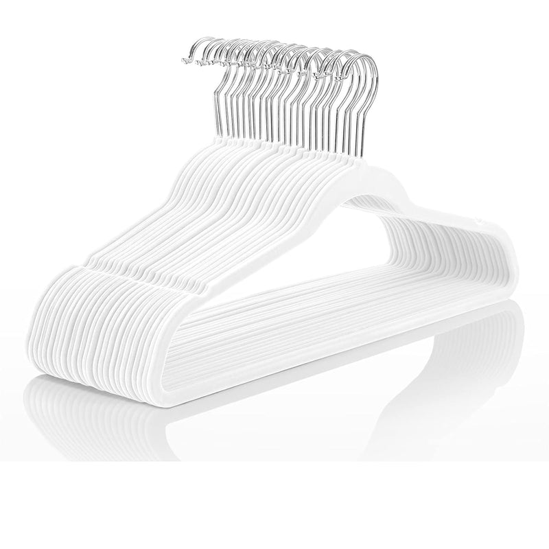 Premium Velvet Hangers (Pack Of 50) Heavyduty - Non Slip - Velvet Suit Hangers W