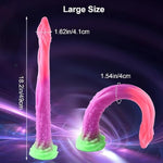 18.2 Inch Dragon Dildo, Liquid Silicone Soft Monster Anal Plug With Strong Suction Cup, Prostate Massage, G-Spot Stimulation, Glow-In-The-Dark Toy, Suitable For Men And Women