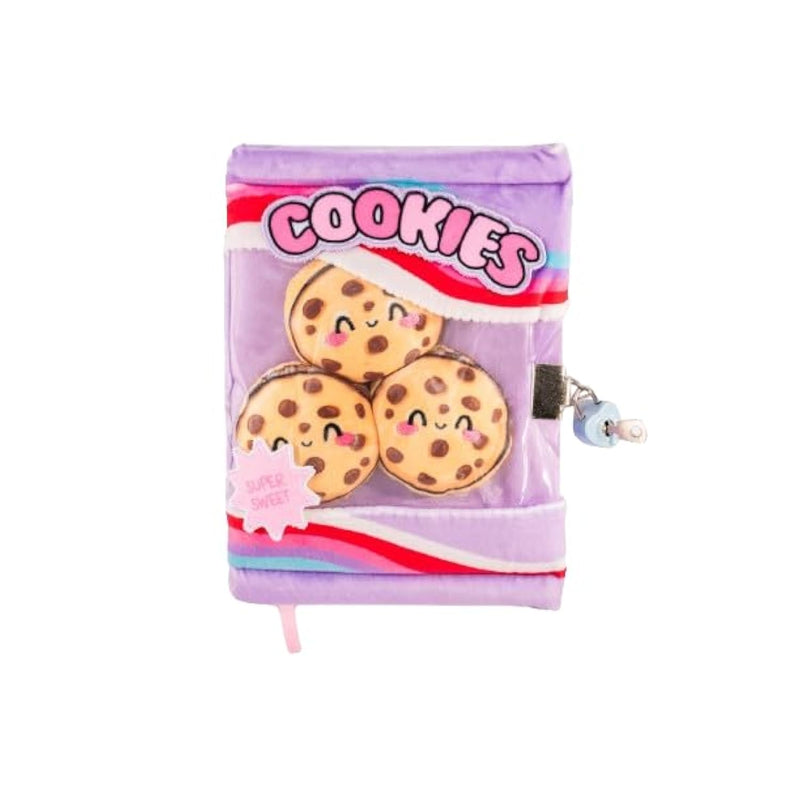 Fuzzy Diary Chocolate Chip Cookies Design With Lock And Key 6W X 8H X 1.5D