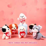 10Pcs 4.5In Small Stuffed Dog Puppies Animals Bulk Adopt Dog Party Favors Cute Paw Animal Little Pup Soft Plush Toys Doll For Pa Birthday Goodie Bag Fillers