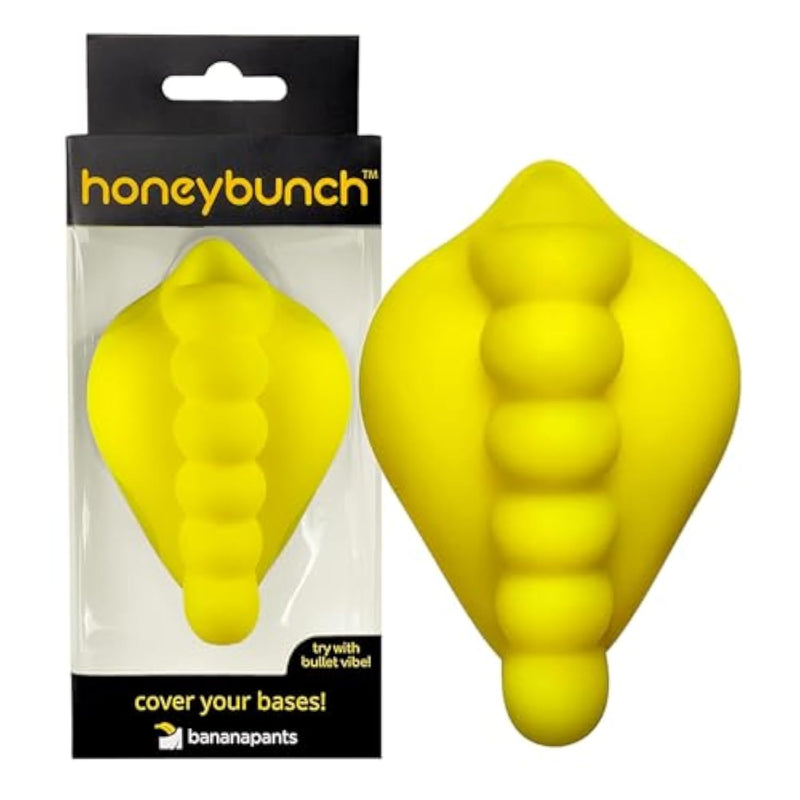 Soft Silicone Dildo Base Cover and Strap-On Cushion by Honeybunch - Stimulating Nubs and Bullet Vibe Compatible