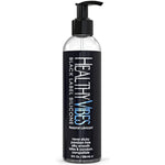 Black Label Silicone Based Personal Lubricant- Lasts Long & Easy To Clean, Water Resistant Lube, Lubricant For Privacy Safe For Most Skin Types- 8 Oz