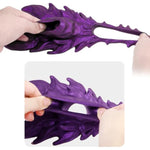 Male Penis Enlargement Ring Wolf Shape Cock Ring Penis Extender Sleeve Testicles Stretcher Massage Erection Enhancement Delayed Ejaculation Men Couple Pleasure Sex Toys (Purple)