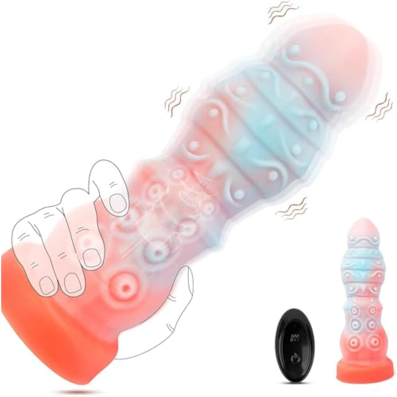 Fantasy Knot Dildo Adult Sex Toys, 9 Inch Huge Thick Dildo Monster Dildos With 7 Vibration Modes, Big Giant Dildo Vibrating Dildo, Anal Toys G Spot Vibrator Dildo Anal Sex Toys For Men Women