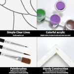 Couples Paint Party Kit Pre Drawn Canvas For Painting For Adults Paint And Sip Date Night Games Wedding Couple Art Set 8X10 In Girl Boy