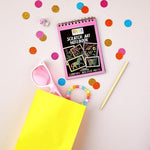 8 Pack Rainbow Scratch Paper Pads for Kids with Wooden Styluses, 10 Sheets (5.5 x 3.9 In)