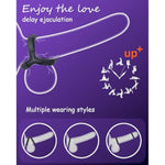 Male Silicone Penis Ring Set, 6 Different Sizes Thickened Penis Rings Cock Sex Stimulator For Enhanced Erection Long Lasting Firmness, Silicone Penis Enlarger Triangle Ring Adult Sex Toys