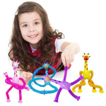 32Pcs Telescopic Suction Cup Giraffe Toys, Suction Pop Tubes Giraffe Sensory Toys, Pop Fidget Toys For Toddler Travel, Easter Basket Stuffers Party Favor Birthday For Kids Boys Girls