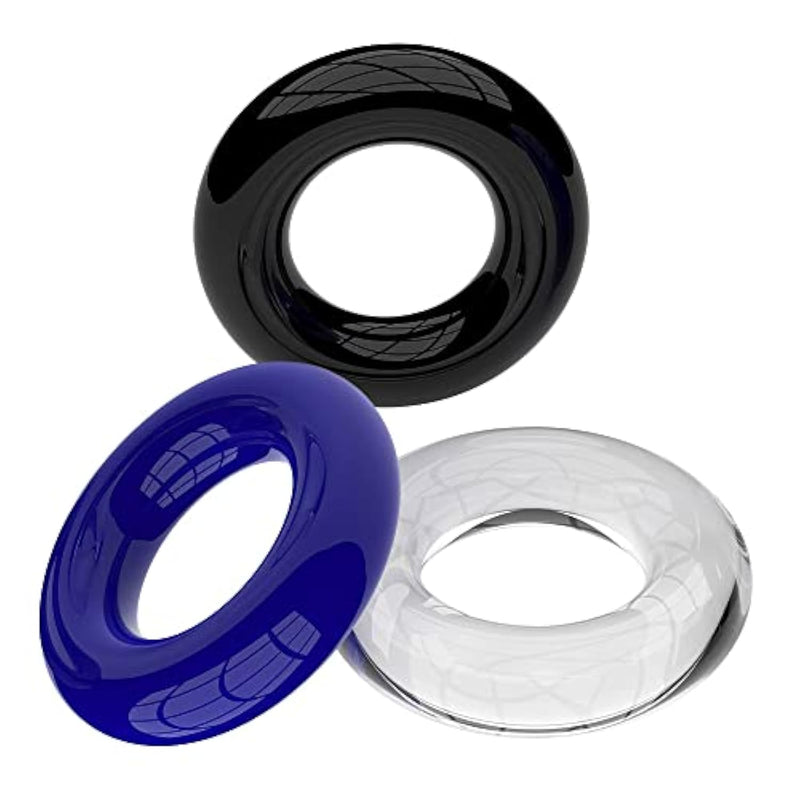 3 Pcs Men Penis Cockrings Penis Rings O-Rings Enhancer Erectile Dysfunction Delay Control Sexual Wellness Stay Harder Sex Toy For Men Couples