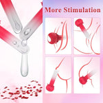 Mini Bullet Vibrator Rose Sex Toys For Women, G Spot Finger Vibrator Clitoral Massager App Control Nipple And Clit Stimulator With 11 Vibrating Modes Waterproof Portable Adult Toy