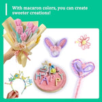 30x6mm Pipe Cleaner Craft Sticks for DIY Creative Crafts (27 Colors, 1000 Pieces)
