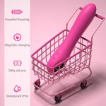 Thrusting Dildo Vibrator Sex Toys - Adult Toys Dildos With 5 Thrusting & 10 Vibrating Modes, Adult Sex Toys For Anal Clitoral Stimulation, Female G Spot Vibrator Vibrating Dildo (Pink)