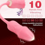 Vibrator Adult Sex Toys For Women,3 In1 Rose Clitoral Stimulator For Adult Toys With 360 Tongue Rotating And Dildo Vibrator,Couple Sex Toys,Sexual Pleasure Tools For Women