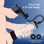 Sex Toy Male Penis Pump - Pennis Extender Adult Sex Toys - Pumps & Enlargers For Men With 3 Penis Ring And 2 Silicone Sleeve,Sex Machine Enlarge Juguetes Sexuales For Stronger Bigger Erections