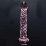 Glass Dildo Fantasy Dildo Adult Sex Toys For Couples, Pink Dildo Glass Buttplug Anal Toy For Prostate Massager Dilators, Realistic Clear Dildo Thin Dildos Women Sex Toy For Men