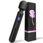 Adult Vibrator Wand with LCD Display and 10 Patterns, 4 Speeds for Clitoral Stimulation
