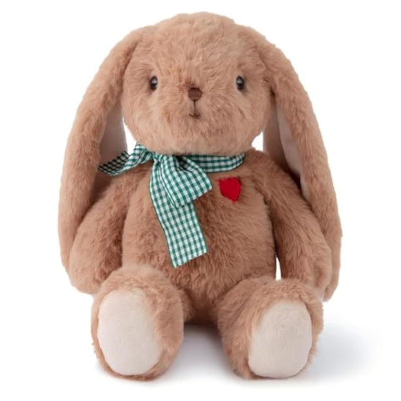 Small Bunny Plush With Heart Cute Brown Rabbit Stuffed Animals Soft Stuffed Bear Plush Bear Plushie Toys Gifts For Girlfriend Boyfriend Kid