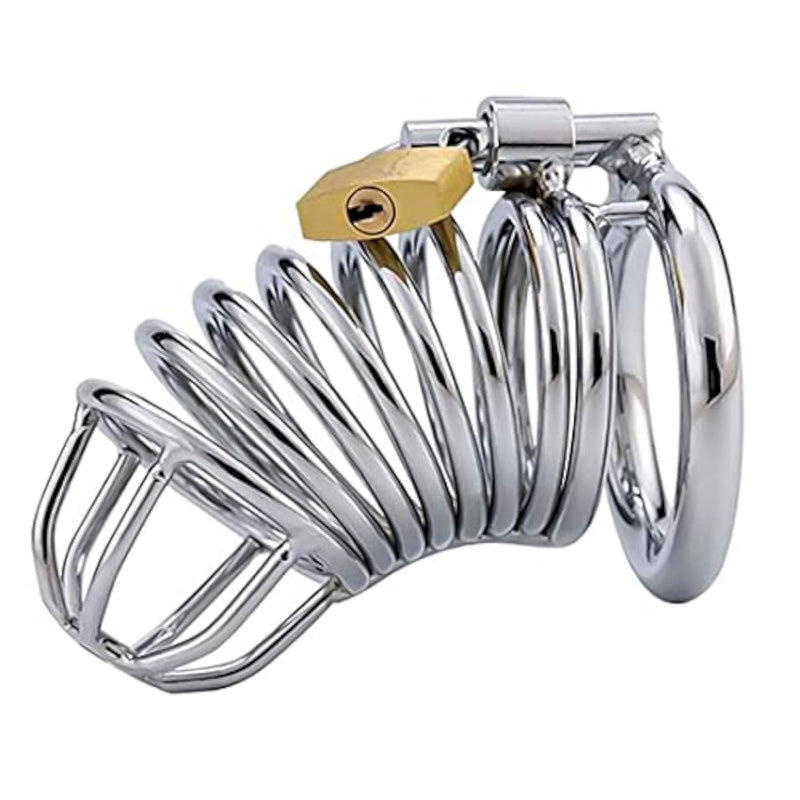 Chastity Cage For Men, Male Chastity Device Stainless Steel Cock Cage, Lightweight Sexual Wellness Sex Toys For Men