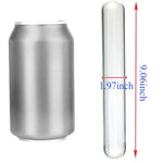Transparent Double-Ended Glass Butt Plug for Men and Women, 5cm Long, Smooth Anal Sex Toy