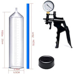 Penis Pump Hand Held With Pressure Gauge Male Sex Toys Pumps & Enlargers With Dial Transparent Visual Penile Enlarger Adult Toy To Enlarge Penises Erection Cock Enlargement Tool (B)