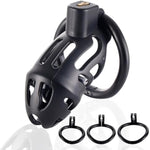 Male Cock Chastity Cage,Lightweight Invisible Male Chastity Device With 3 Active Rings,Adult Abstinence Penis Bondage Male Sex Toy(Invisible Lock)