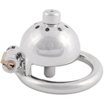 Stainless Steel Male Chastity Device Male Virginity Lock Cock Cage With Tube C345 (1.77 Inch / 45Mm)