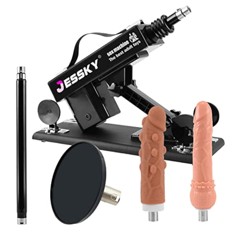 Adjustable Sex Machine, Adult Sex Toys With 4 Attachments 3Xlr Connector Automatic Machines For Women And Men