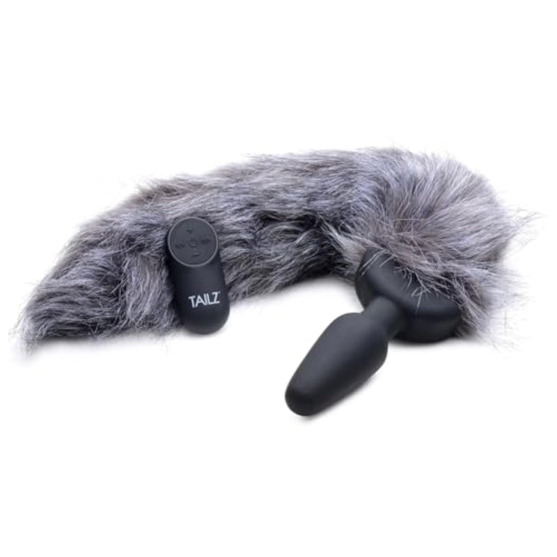 Vibrating Fox Tail Anal Pleasure Device with Remote Control