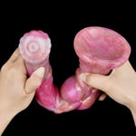 Realistic Long Horse Dildo,11.81 Inch Giant Long Knot Dildo Silicone Pink Monster Dildos With Suction Cup Extra Large Xxl Dildo Toys G-Spot Massage Dildos Thick Dildos For Women And Couples