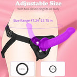 Strap On Dildo Couple Sex Toys - Double Ended Dildo Silicone Big Dildo Anal Dildo Strap On Harness Wearable Pegging Dildo G-Spot Stimulation, Adjustable Harness Adult Toys For Women Couple Lesbian