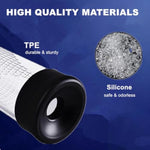 3 Size Silicone Pump Sleeve Male Penis Pump Comfort Ring Accessory Pump Simulated Inverted Model, Realistic Sleeve Replacement Sealing Cap Cylindrical Large Pump Sleeve