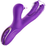 G Spot Vibrator Sex Toys For Women, 3 In 1 Dual Dildo Rabbit Vibrators With 6 Come-Hither Motion & 10 Vibrating & 7 Pulsing Modes, Finger Vibrator Female Adult Toy For G Spot Clit Nipple Stimulation