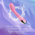 G Spot Vibrator Dildo for Vagina, Clitoral, Anal Stimulation with 10 Vibrations Modes Personal Powerful Quiet Vibrating Massager Rechargeable Waterproof Adult Sex Toy for Women, Men, Couples (Rose)