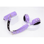 Bdsm Neck To Wrist Restraints Bondage Set Sexy Toys Slave Frisky Beginner Female Restraints Kit Props Collar Back Handcuffs Couple Sm Sex Game Tool With Adjustable Straps Bed Adults Play(Purple)