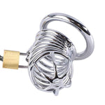 Adjustable Hollow Cock Cage For Men Metal Chastity Devices Male Chastity Locked Bondage Cage Sex Toy For Men'S Penis Restraints Erection (Diameter:2 Inch/5 Cm, Silver)