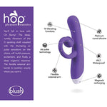 Oh Bunny - G Spot Air Pulse Vibrator - 10 Powerful Vibrations & Sucking Modes - Gentle Sucking Flexible Clitoral Stimulator - Ultrasilk Silicone - Waterproof Adult Sex Toy For Women