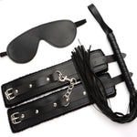Sex Bondage Bdsm Kit 11Pcs Set Adjustable Handcuffs Ankle Eye Mask Feather Tickle Adult Play Sex Toy For Man Woman And Couple