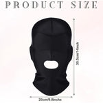 4 Pcs Realistic Dildo Gag And Hood Mask Include 2 Penis Gag With Adjustable Lock Bondage Leather Strap In 2 Sizes And 2 Breathable Black Face Mask, Adult Sex Toy (Retro)