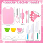 Kids Cooking Set Real, Kids Cooking And Baking Set Kid Chef Role Play Costume Kitchen Tools With Mommy And Me Aprons Plastic Knives Cutting Board Baking Kit For Girl