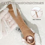 Thrusting Dildo Vibrator Adult Toys- Ipx6 Waterproof Sex Toys With 10 Powrful Vibrating And 5 Thrusting Modes-Realistic Thrusting Vibrator With G-Spot Clitoral Nipple Stimulator For Woman