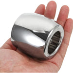Male Ball Stretcher Heavy Duty 304 Stainless Steel Ball Testicle Scrotum Pendant Ball (Inner Dia 34Mm,Tall 60Mm,29.6 Ounce)