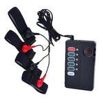 Electro Stimulation Kit for Men - Adjustable EStim Penis Ring Set with Power Unit