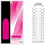 New Reusable Sleeves 6113 Girth For Men Extender Enlarger Extension Enhancer Ball Stretch Sleeve Girth Best Gift-(Transparent-5Pcs)